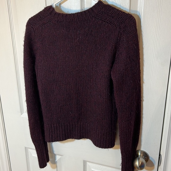 Sold - Size small club, Monaco wool and alpaca blend maroon knit sweater - Picture 4 of 5